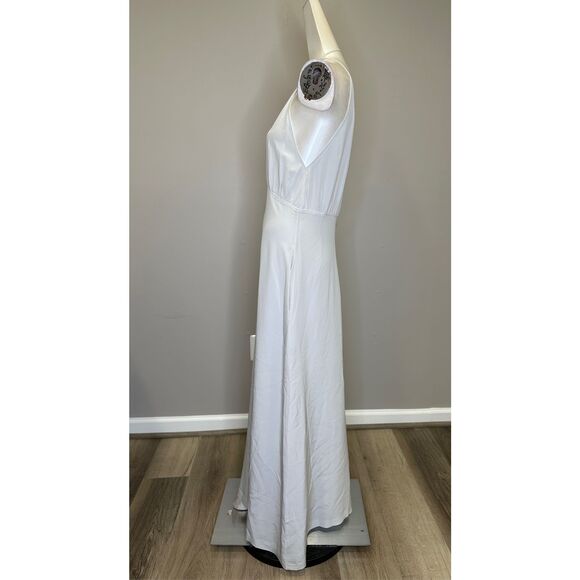 NWT TOTEME Halterneck silk crêpe de chine maxi dress Size US 4 $960 - Picture 7 of 12